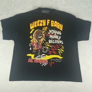 Lil Wayne Weezy F Baby Graphic Shirt Mens XXXL 3XL Black Short Sleeve Crewneck